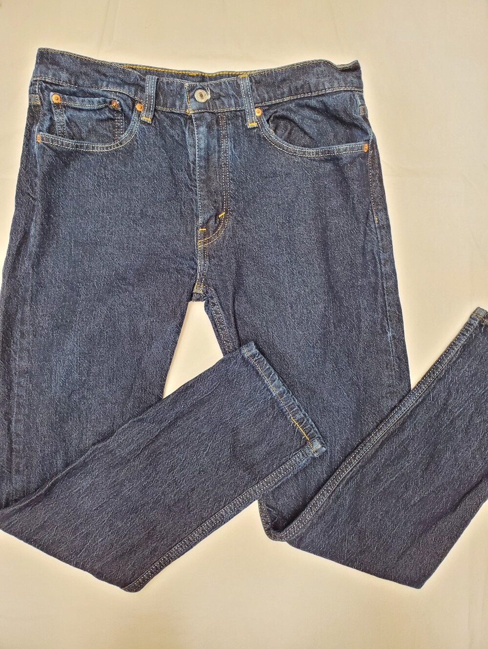 Levi's 502 Regular Taper Fit Jeans Men's 32x32 Dark Wash Heritage Denim Pants
